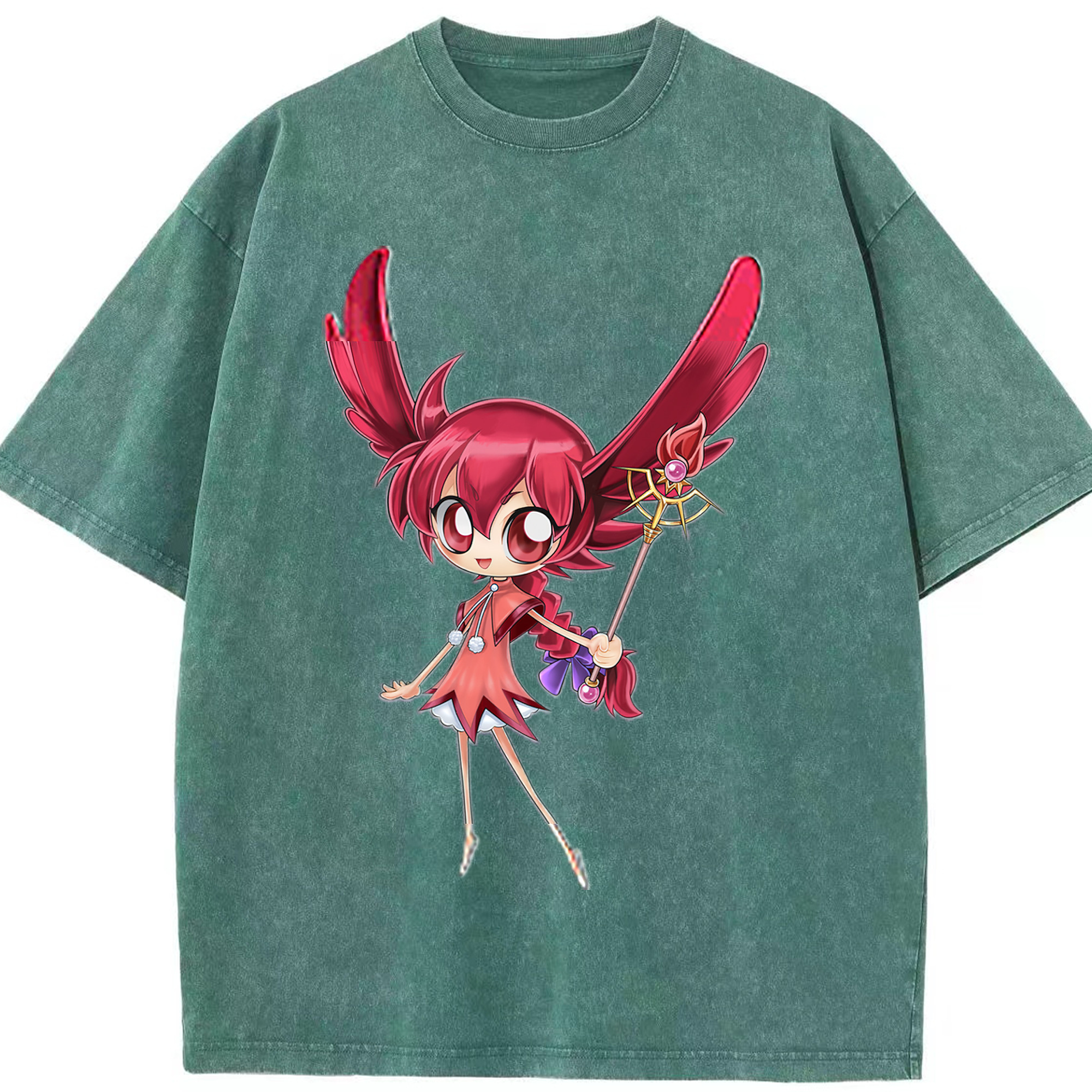（画像用） 遊☆戯☆王 Yu-Gi-Oh! 綿100% ヴィンテージ風 半袖Tシャツ（フロントプリント）